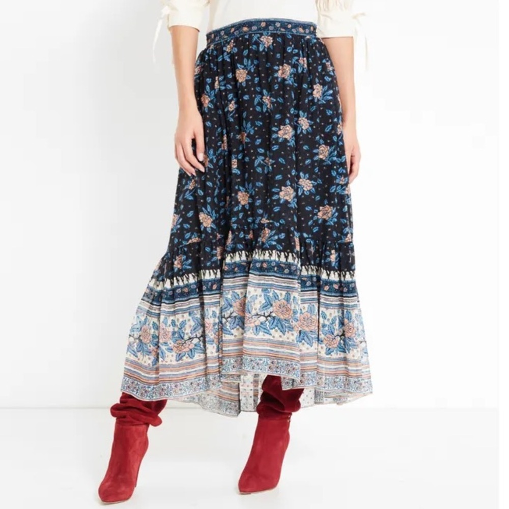 Ulla Johnson Marina Silk Midi Skirt sz 4